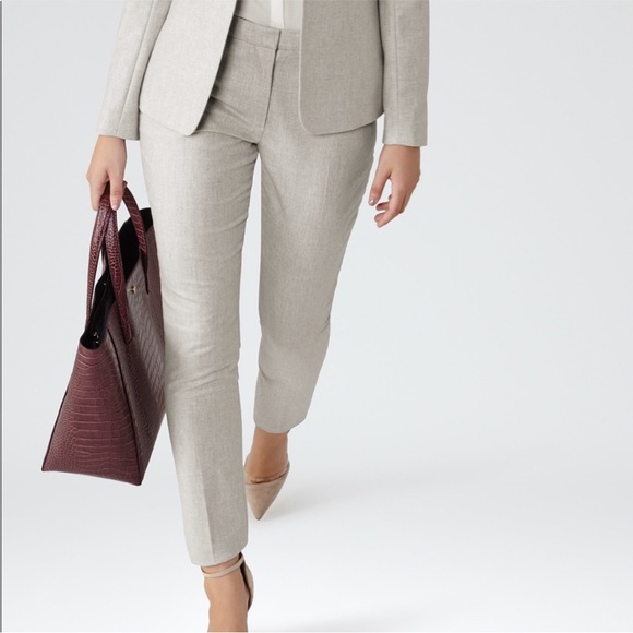 Reiss Pants - Reiss Connelly Flannel Wool Pant Trousers US Size 2 UK Size 6